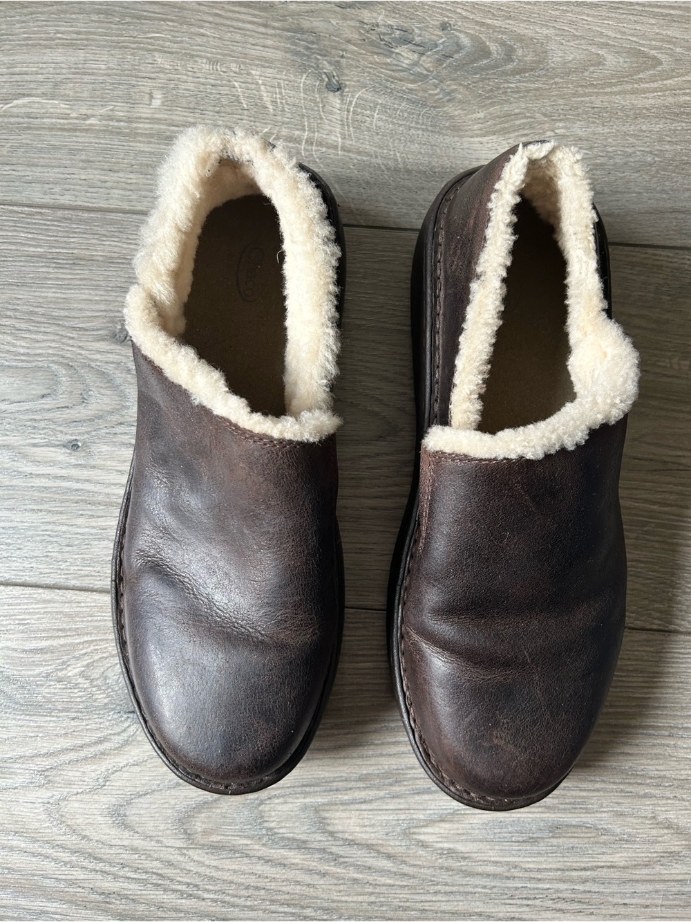 Chaco | Zaagh Baa Brown Leather Shearling Shoes Size 10